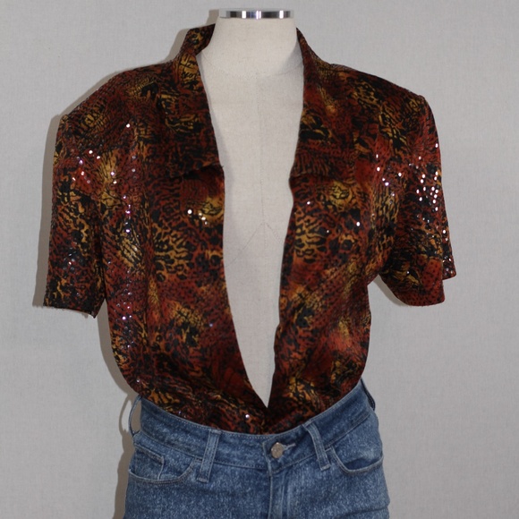 Miss Dorby Snakeskin Blouse - Picture 7 of 14